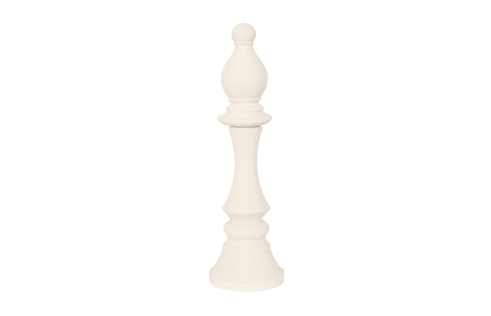 Phillips Collection Home Decor Phillips Collection Bishop Chess Sculpture, Cast Stone White, Small