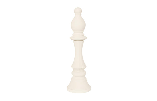Phillips Collection Home Decor Phillips Collection Bishop Chess Sculpture, Cast Stone White, Small