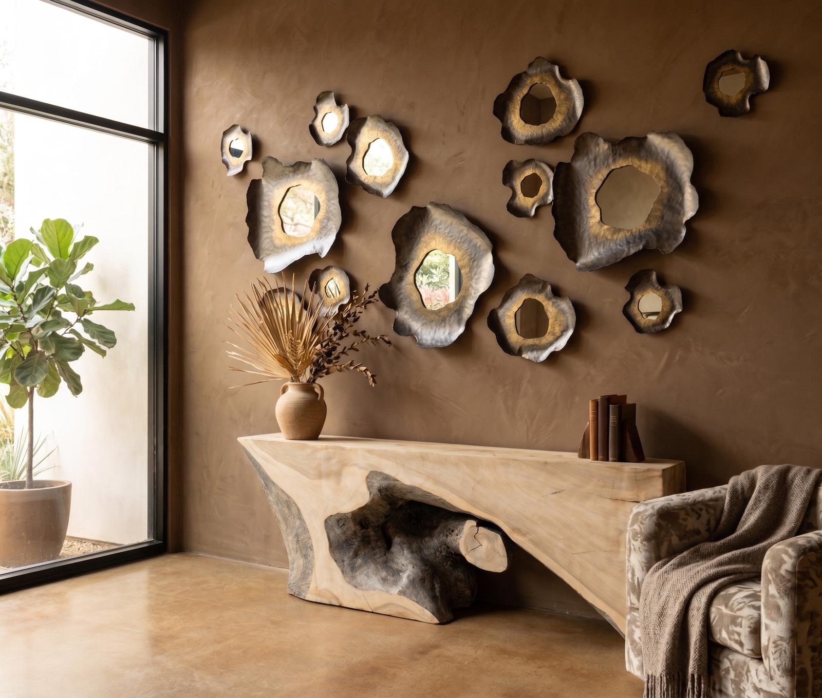 Phillips Collection Home Decor Phillips Collection Bloom Mirror, Metal, MD