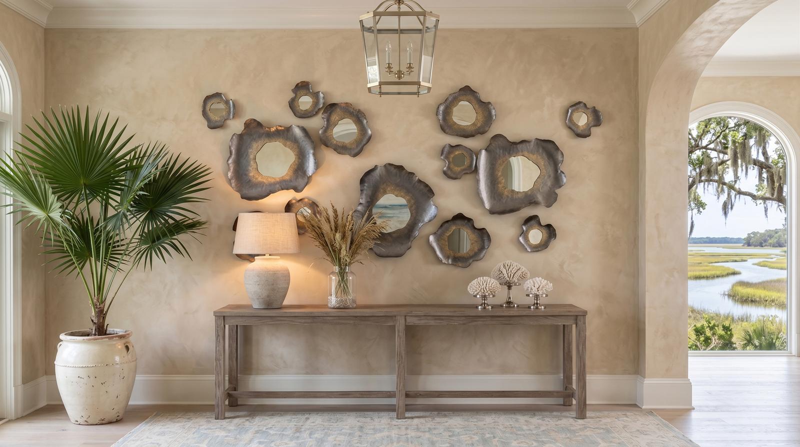Phillips Collection Home Decor Phillips Collection Bloom Mirror, Metal, MD