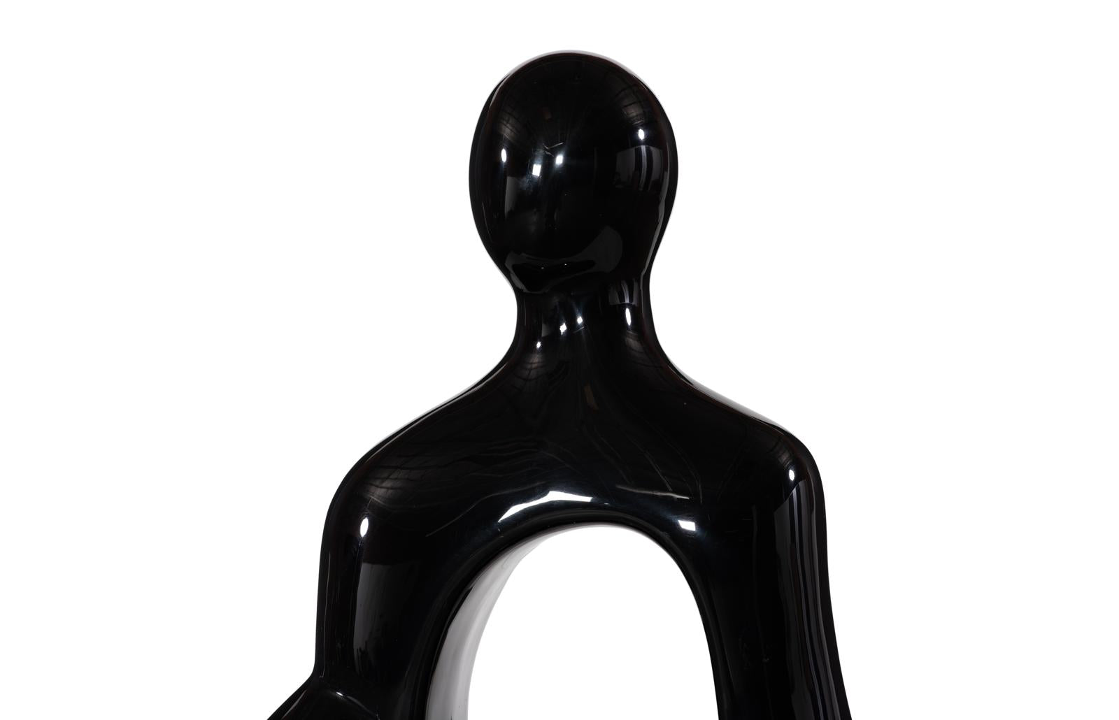 Phillips Collection Home Decor Phillips Collection Buddha Seated Sculpture, Gel Coat Black