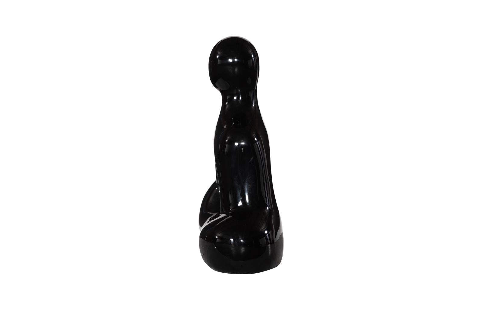 Phillips Collection Home Decor Phillips Collection Buddha Seated Sculpture, Gel Coat Black