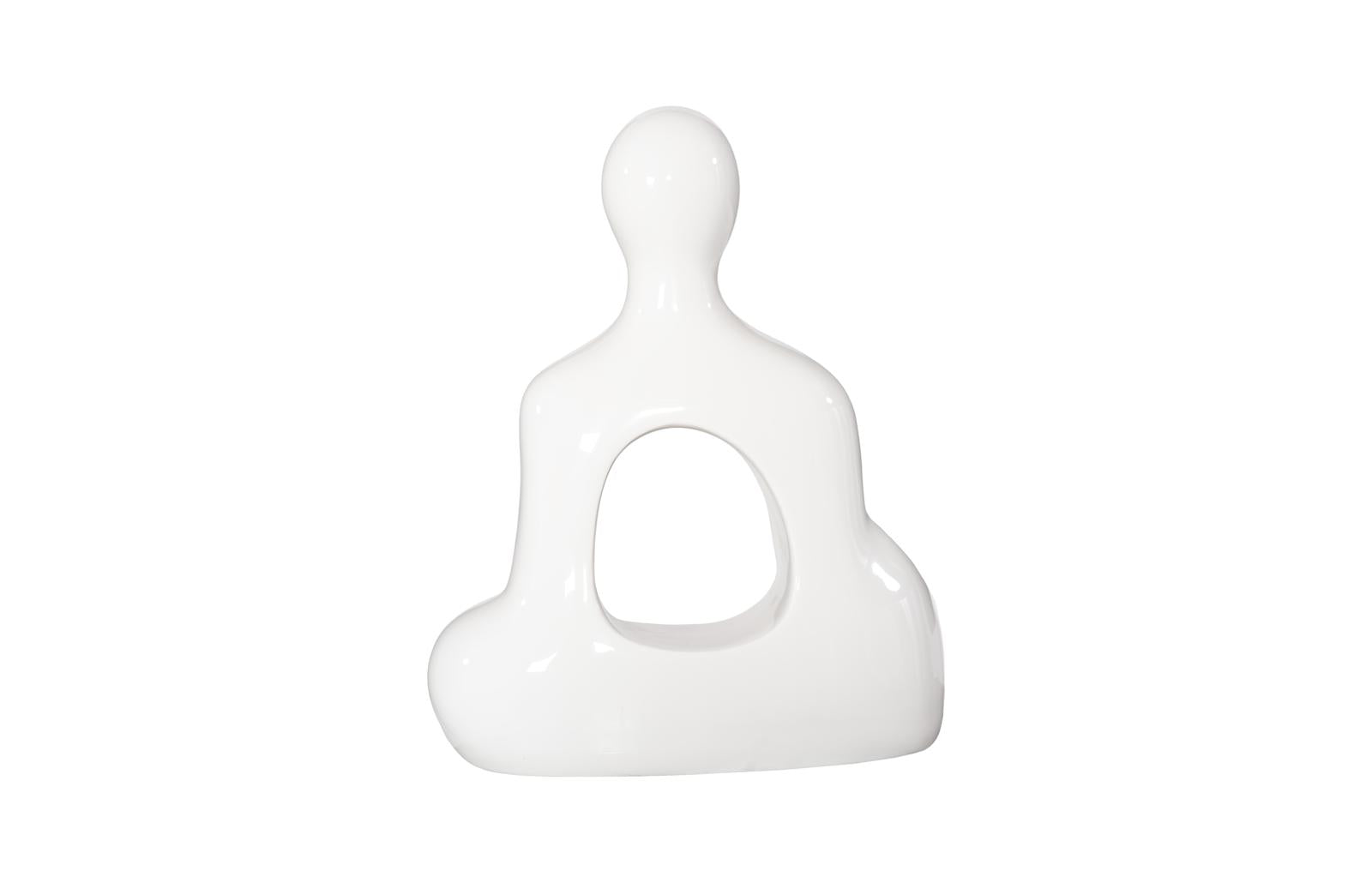 Phillips Collection Home Decor Phillips Collection Buddha Seated Sculpture, Gel Coat White