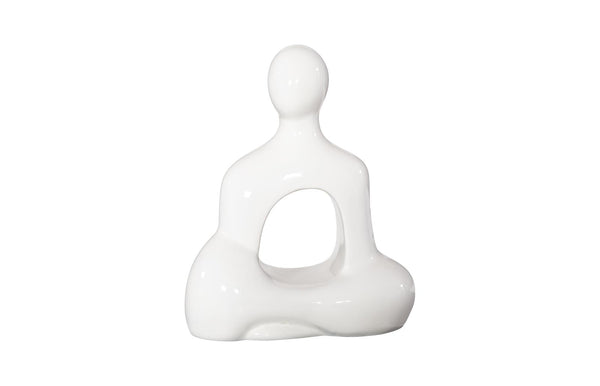 Phillips Collection Home Decor Phillips Collection Buddha Seated Sculpture, Gel Coat White