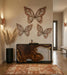 Phillips Collection Home Decor Phillips Collection Butterfly Wall Art, LG, Copper/Black, Metal