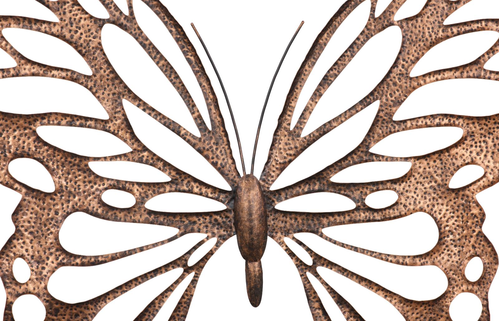Phillips Collection Home Decor Phillips Collection Butterfly Wall Art, SM, Copper/Black, Metal