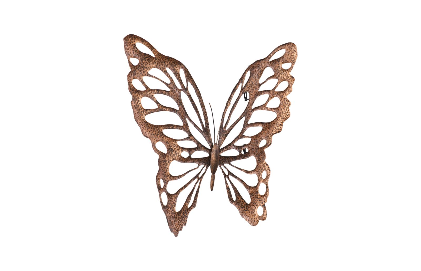 Phillips Collection Home Decor Phillips Collection Butterfly Wall Art, SM, Copper/Black, Metal