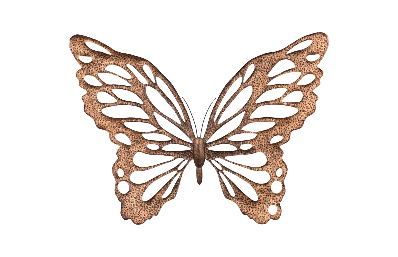 Phillips Collection Home Decor Phillips Collection Butterfly Wall Art, SM, Copper/Black, Metal