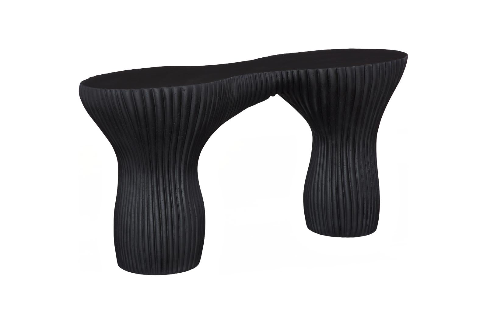 Phillips Collection Home Decor Phillips Collection Cadence Console Table, Black Stone