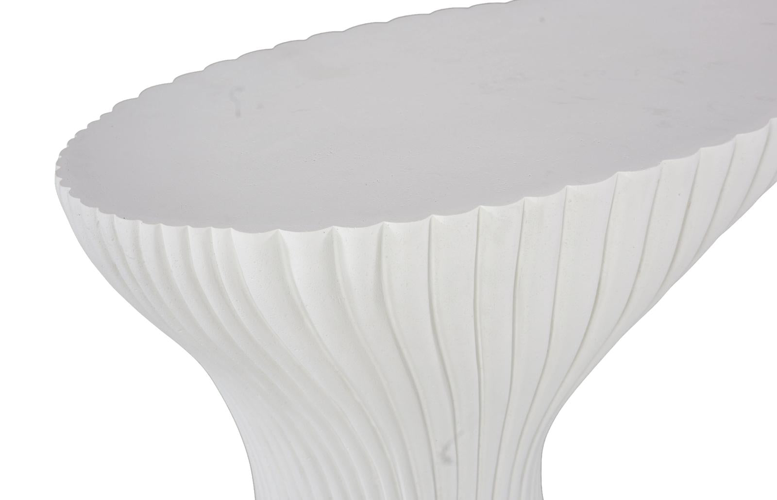 Phillips Collection Home Decor Phillips Collection Cadence Console Table, White Stone