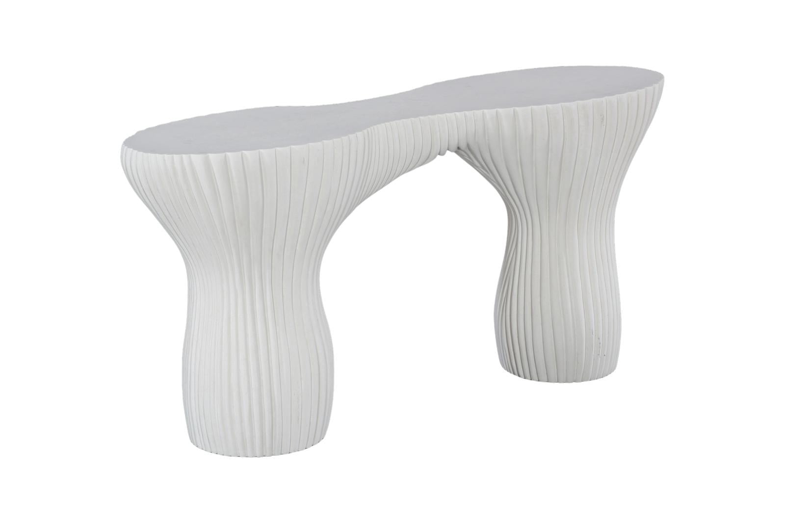Phillips Collection Home Decor Phillips Collection Cadence Console Table, White Stone