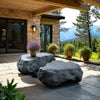 Phillips Collection Home Decor Phillips Collection Cast Boulder Coffee Table, Charcoal Stone, Large