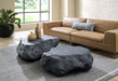 Phillips Collection Home Decor Phillips Collection Cast Boulder Coffee Table, Charcoal Stone, Large