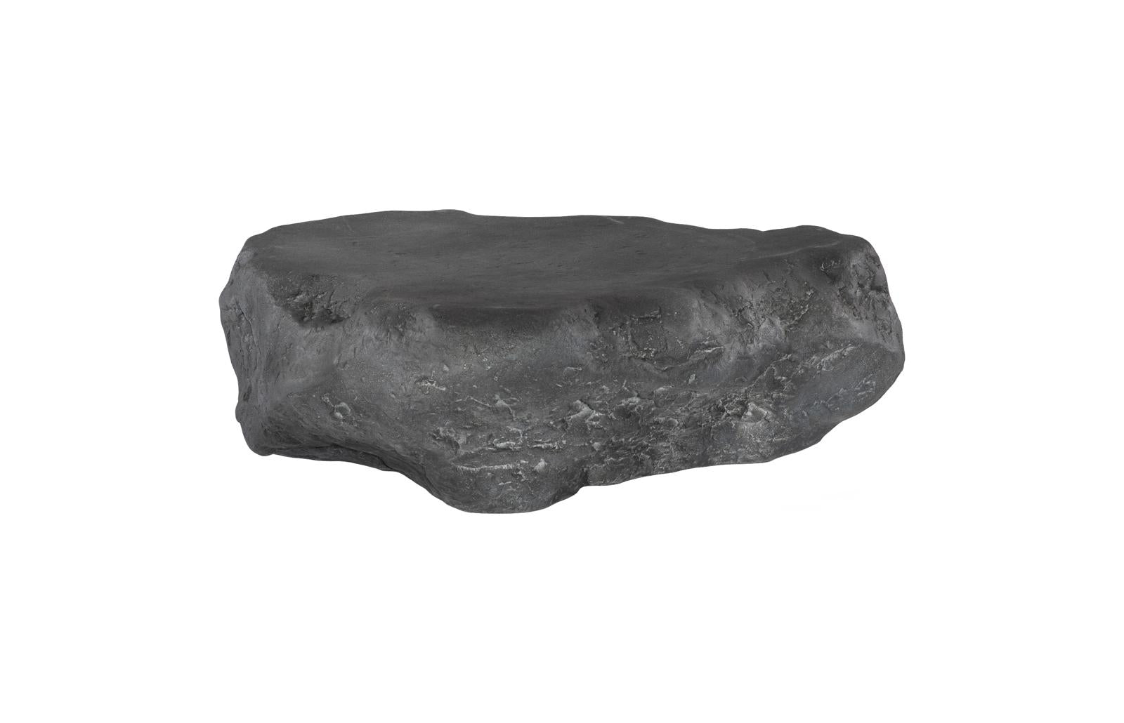 Phillips Collection Home Decor Phillips Collection Cast Boulder Coffee Table, Charcoal Stone, Small