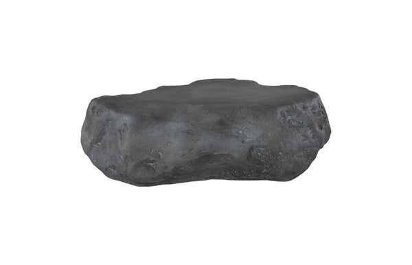 Phillips Collection Home Decor Phillips Collection Cast Boulder Coffee Table, Charcoal Stone, Small