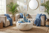 Phillips Collection Home Decor Phillips Collection Cast Cheese Stone Coffee Table, Round, Roman Stone