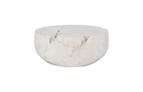 Phillips Collection Home Decor Phillips Collection Cast Cheese Stone Coffee Table, Round, Roman Stone