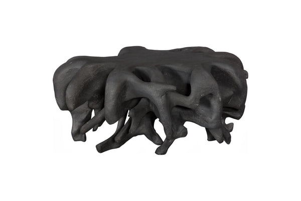Phillips Collection Home Decor Phillips Collection Cast Coffee Table, Round, Charcoal Stone