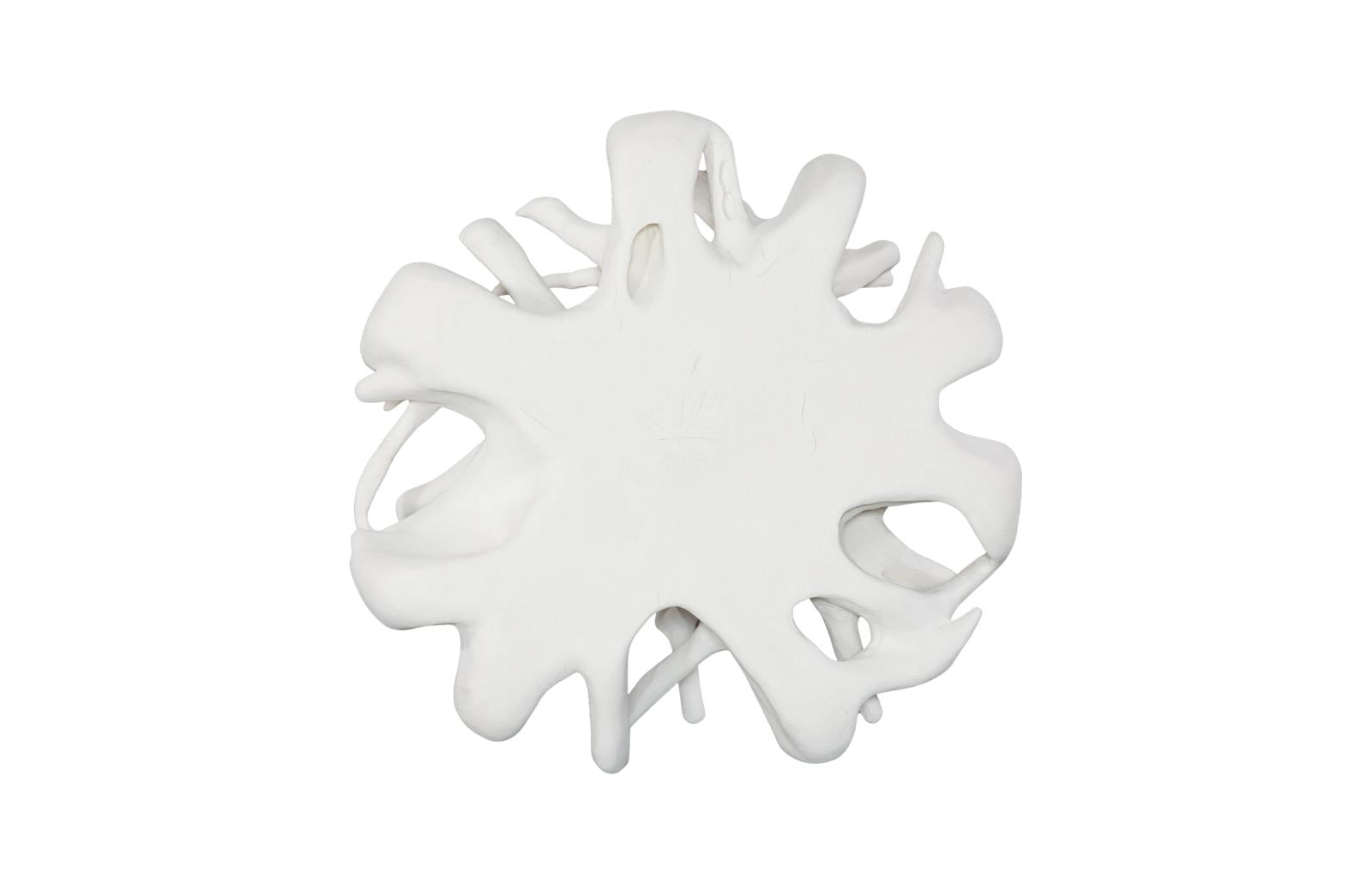 Phillips Collection Home Decor Phillips Collection Cast Coffee Table Round, White Stone