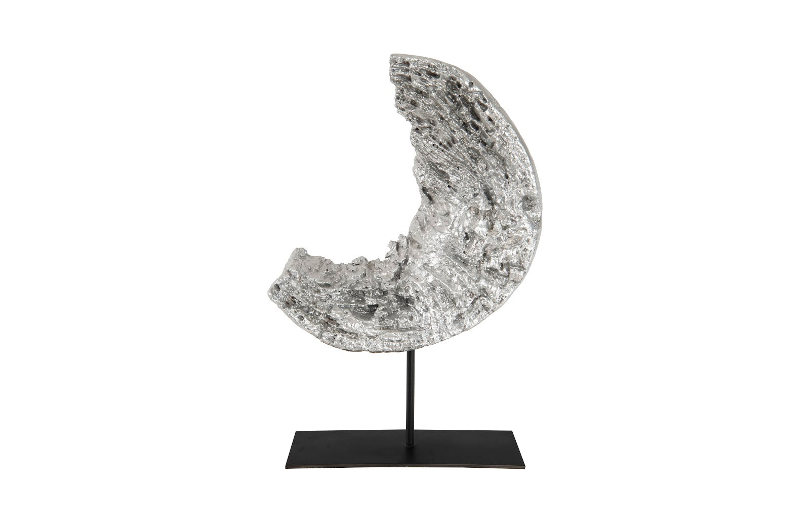 Phillips Collection Home Decor Phillips Collection Cast Eroded Wood Circle on Stand, Silver Leaf, Assorted