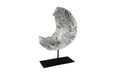 Phillips Collection Home Decor Phillips Collection Cast Eroded Wood Circle on Stand, Silver Leaf, Assorted