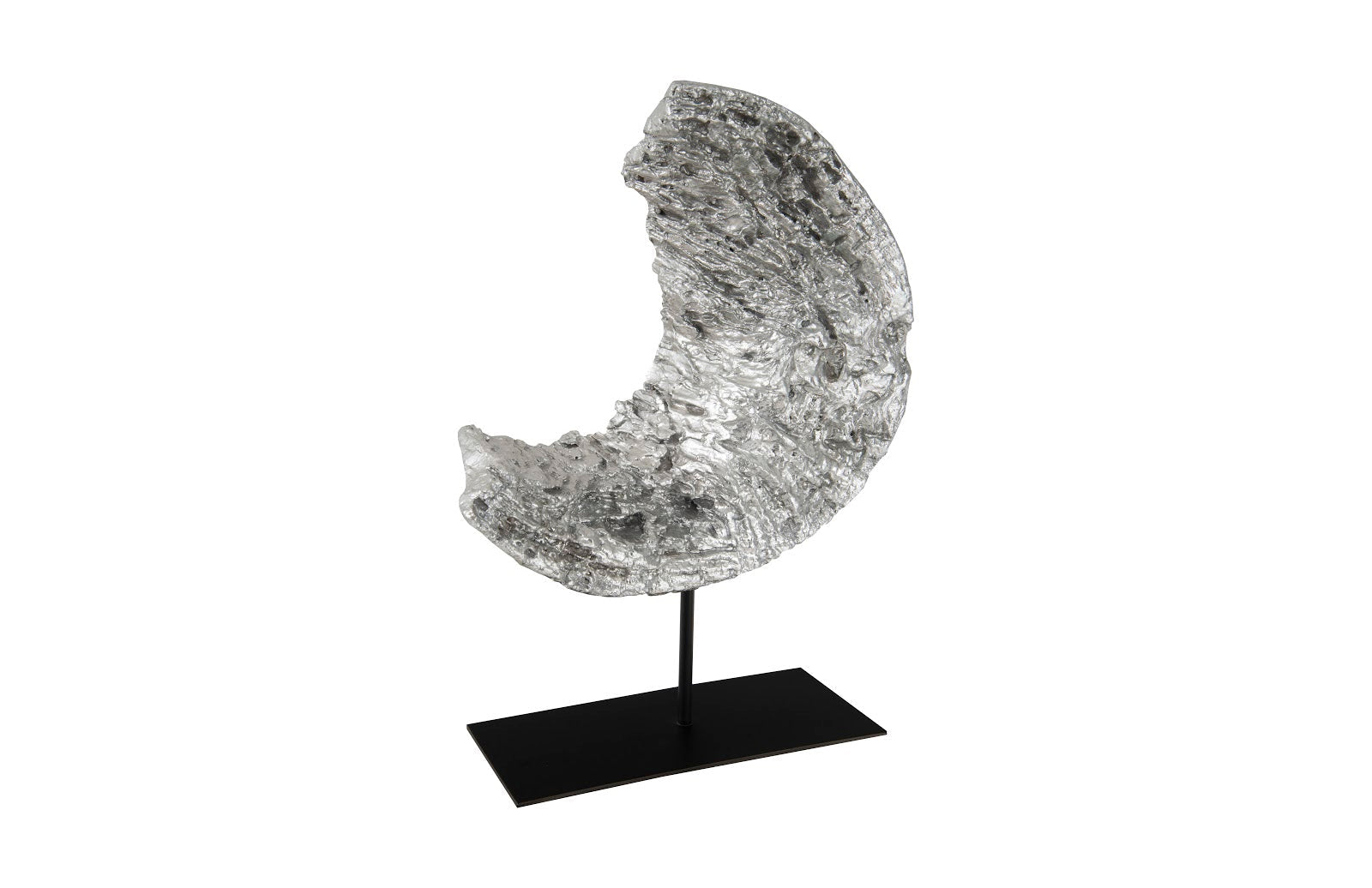 Phillips Collection Home Decor Phillips Collection Cast Eroded Wood Circle on Stand, Silver Leaf, Assorted