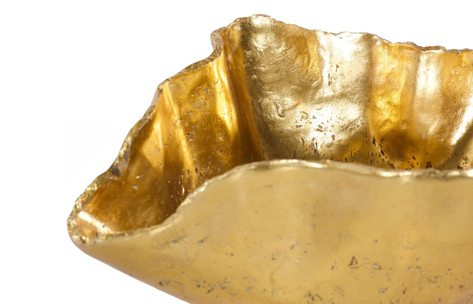 Phillips Collection Home Decor Phillips Collection Cast Onyx  Bowl, Gold Leaf, Large