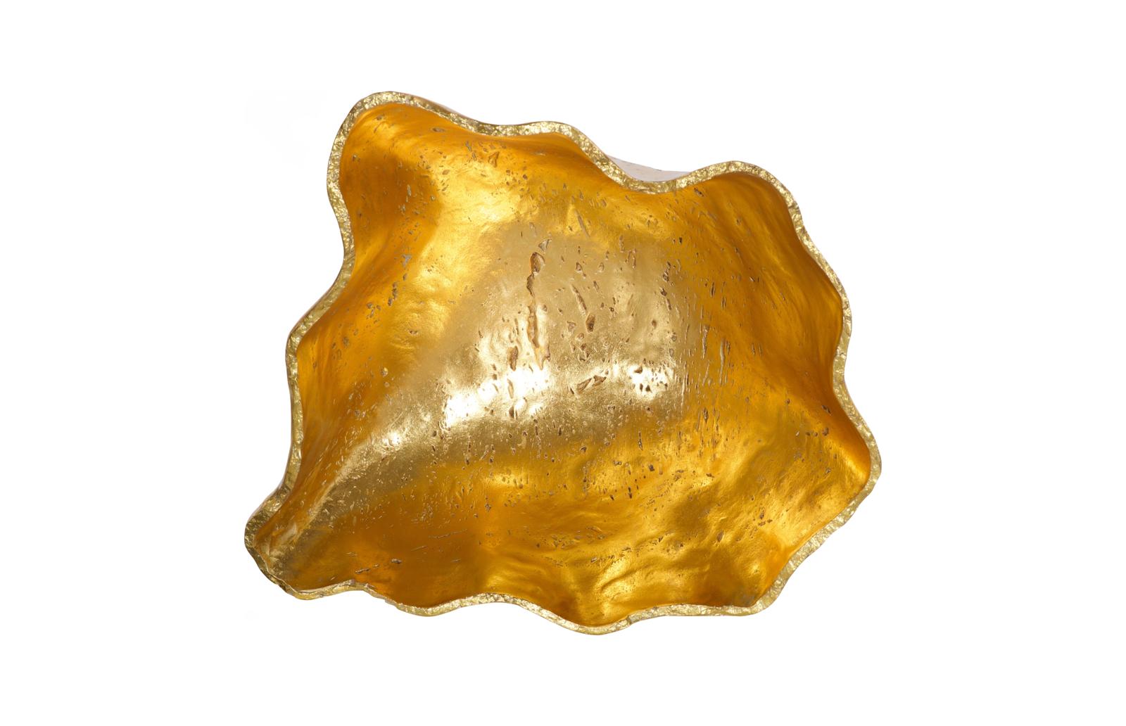 Phillips Collection Home Decor Phillips Collection Cast Onyx  Bowl, Gold Leaf, Large
