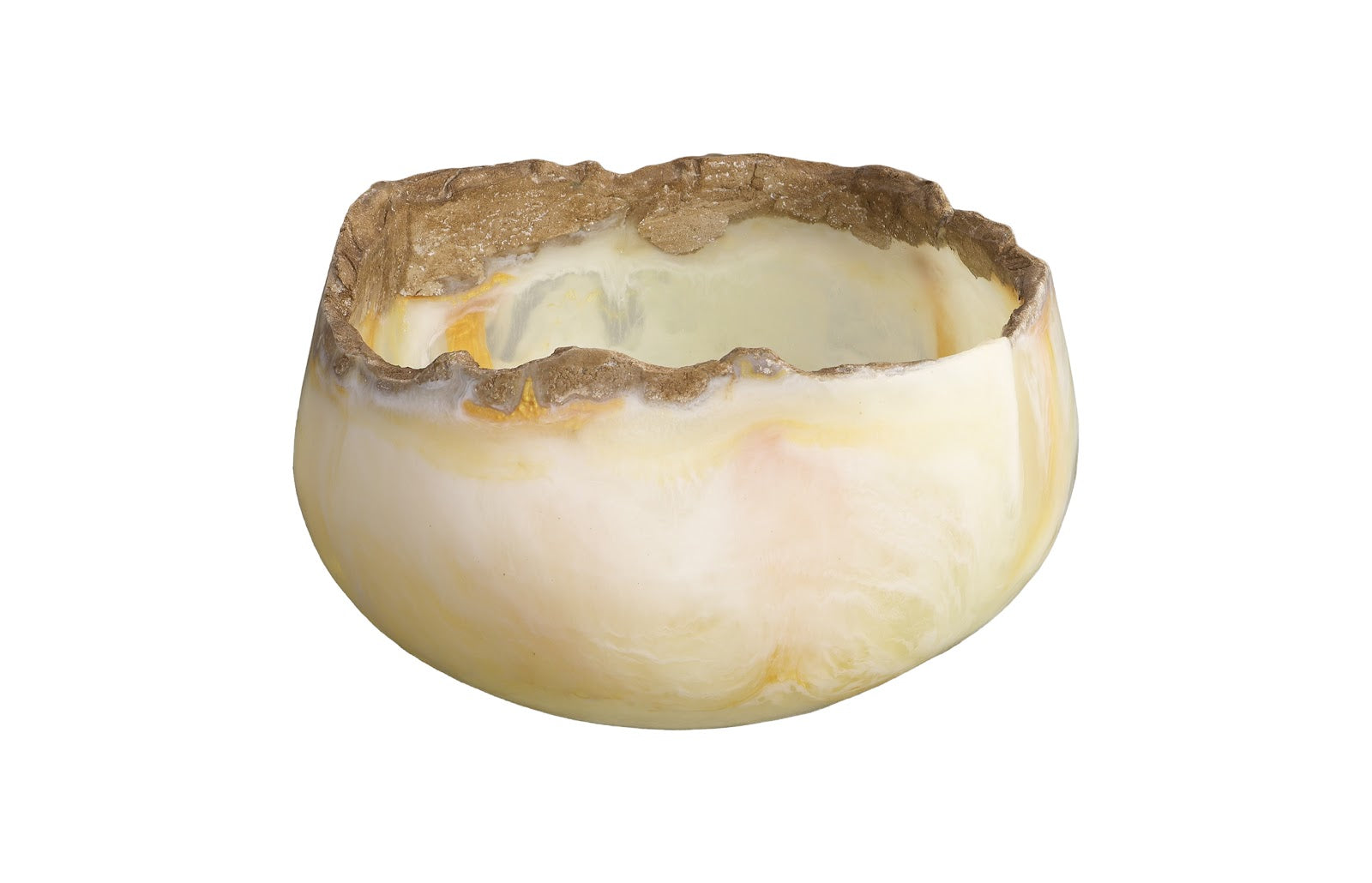 Phillips Collection Home Decor Phillips Collection Cast Onyx Bowl, White Cloud