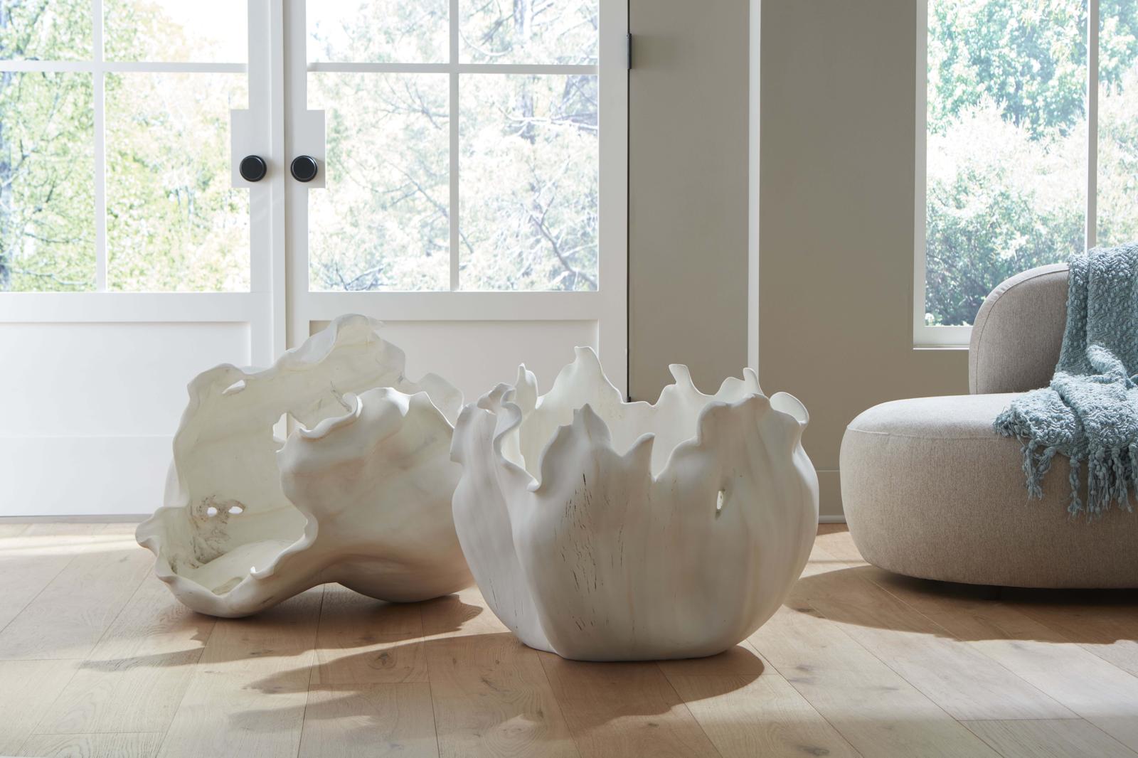 Phillips Collection Home Decor Phillips Collection Cast Root Bowl, Closed, Faux Bleached