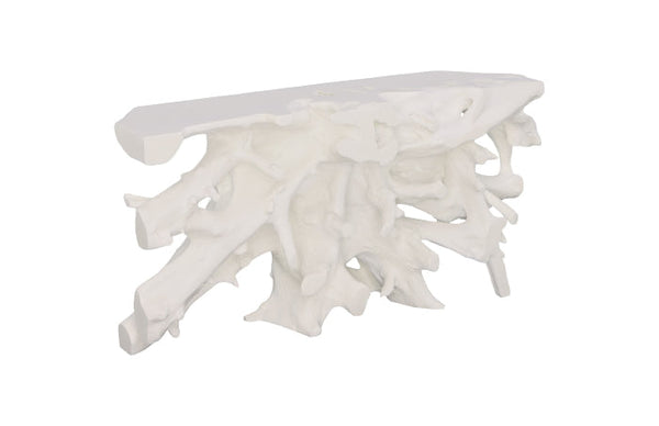Phillips Collection Furniture Oversized LTL - Rate to be Quoted Phillips Collection Cast Root Console Table, Gel Coat White
