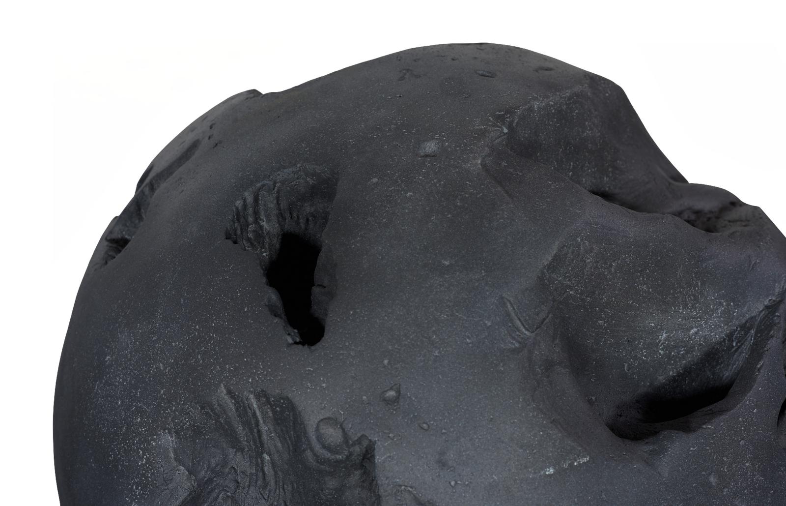 Phillips Collection Home Decor Phillips Collection Cast Root Floor Ball, LG, Charcoal Stone