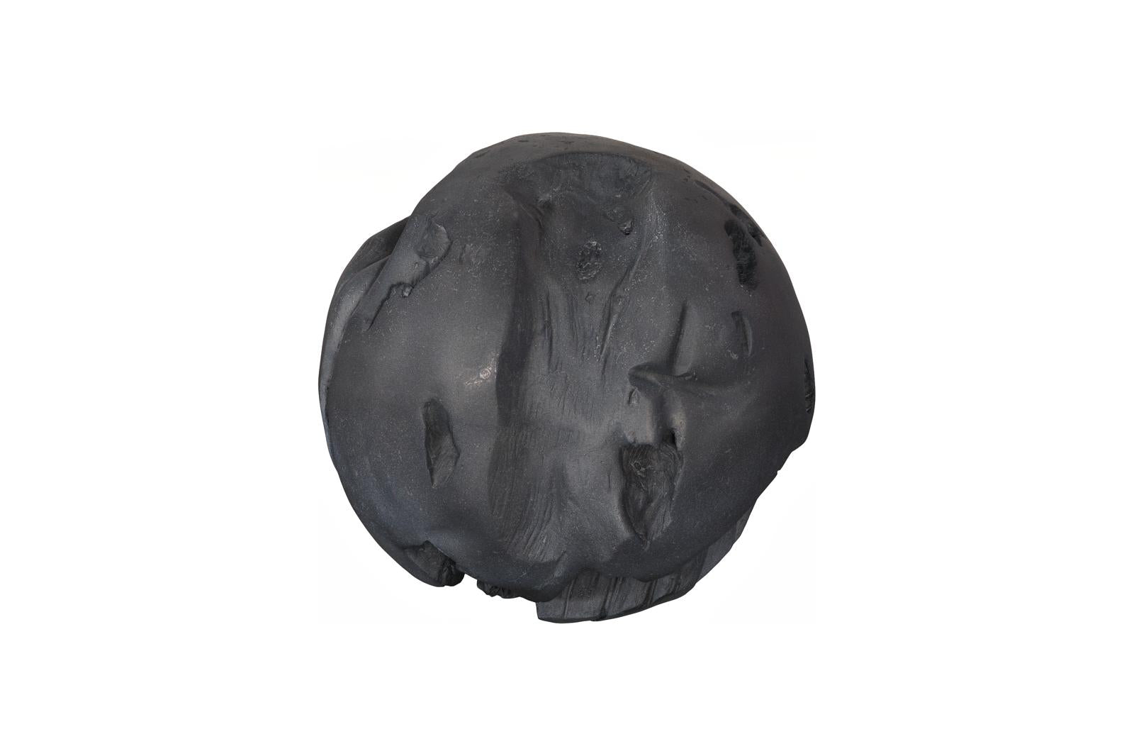 Phillips Collection Home Decor Phillips Collection Cast Root Floor Ball, LG, Charcoal Stone