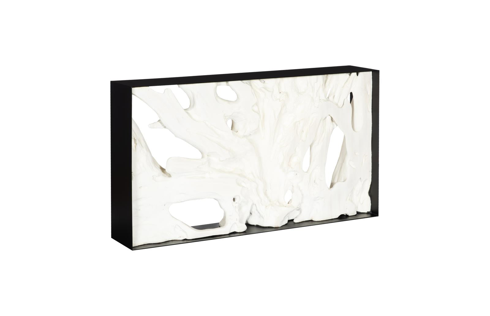 Phillips Collection Home Decor Phillips Collection Cast Root Framed Console Table, Resin, Faux Bleached