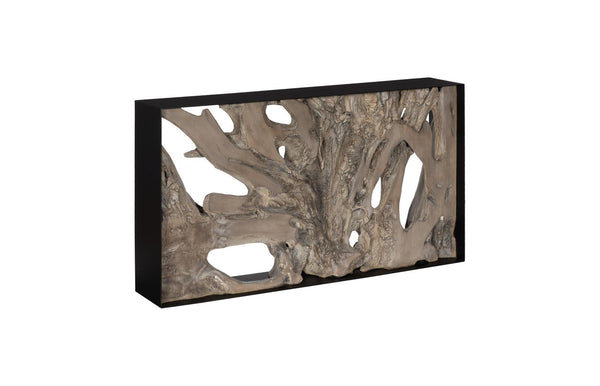 Phillips Collection Home Decor Phillips Collection Cast Root Framed Console Table, Resin, Gray Wood Finish