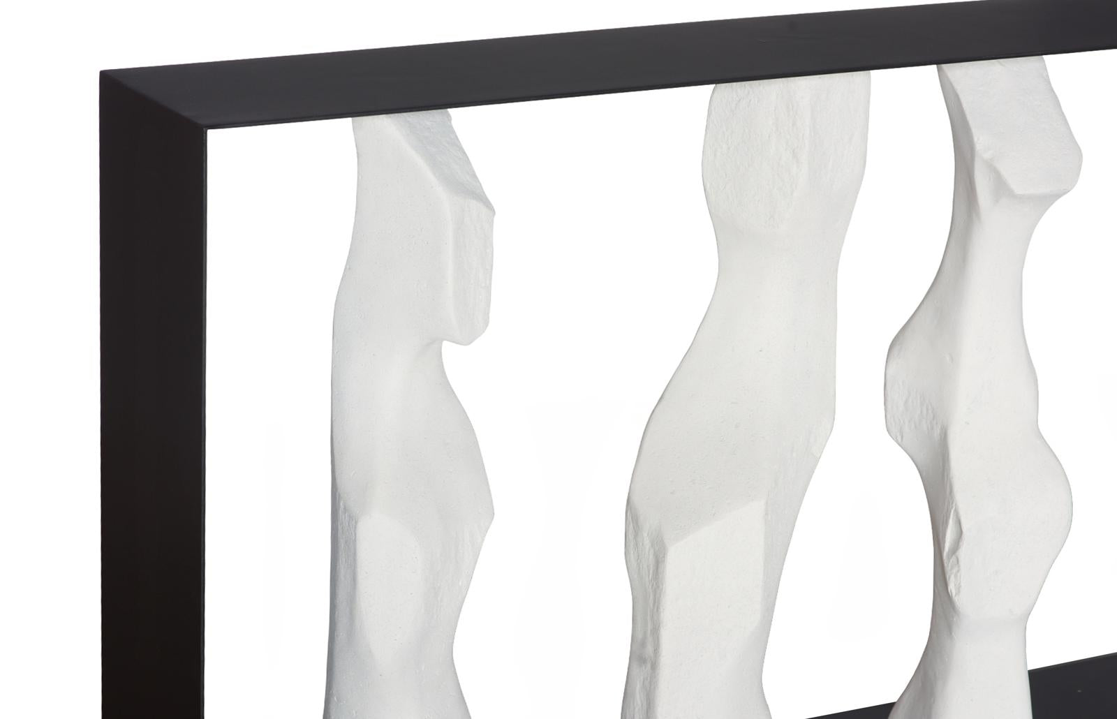 Phillips Collection Home Decor Phillips Collection Cast Women Metal Framed Console, Roman Stone