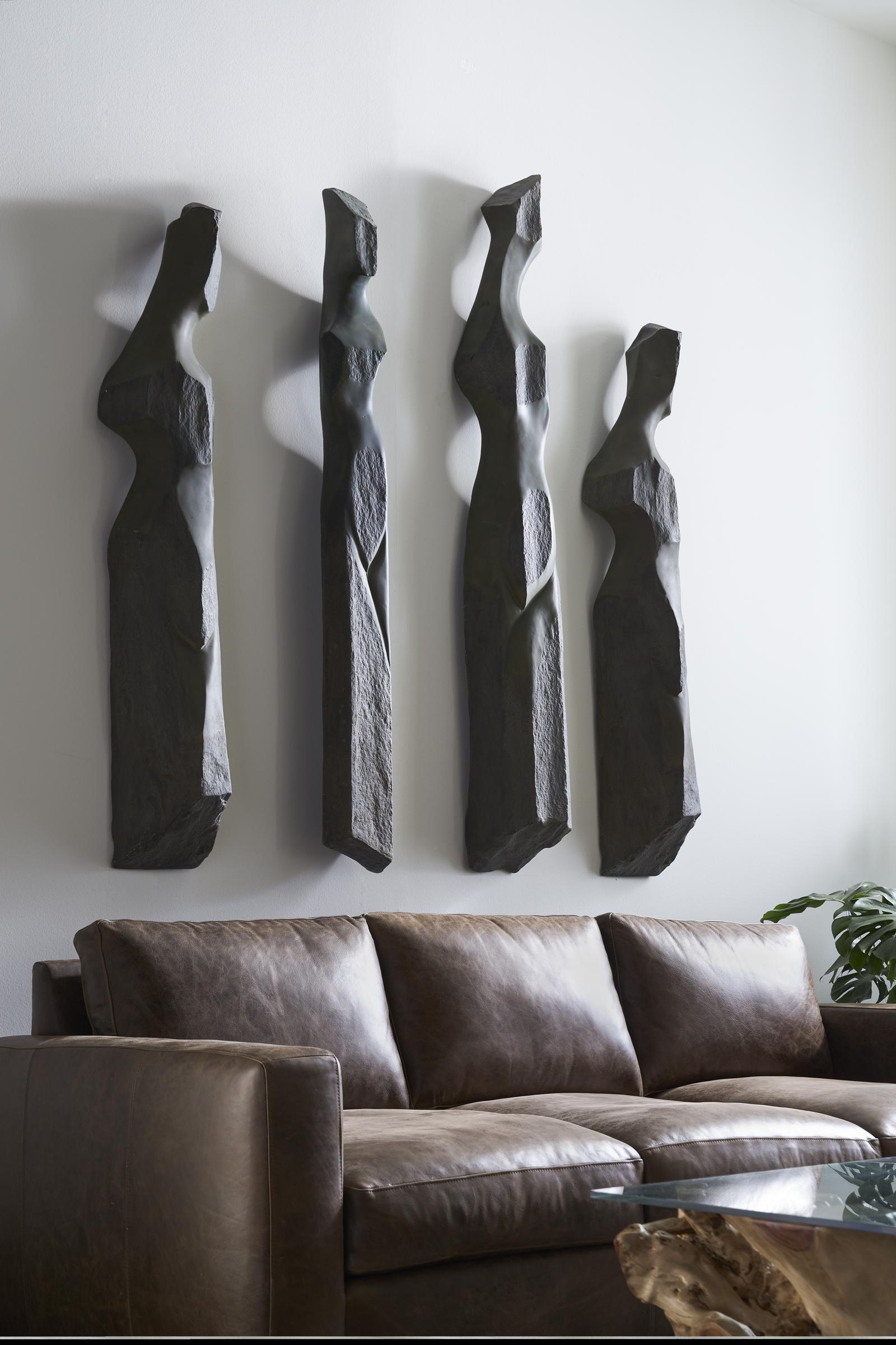 Phillips Collection Home Decor Phillips Collection Cast Women Wall Art, F, Splinter Stone Finish