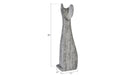 Phillips Collection Home Phillips Collection Cat Sculpture, Large, Chamcha Wood, Gray Stone Finish