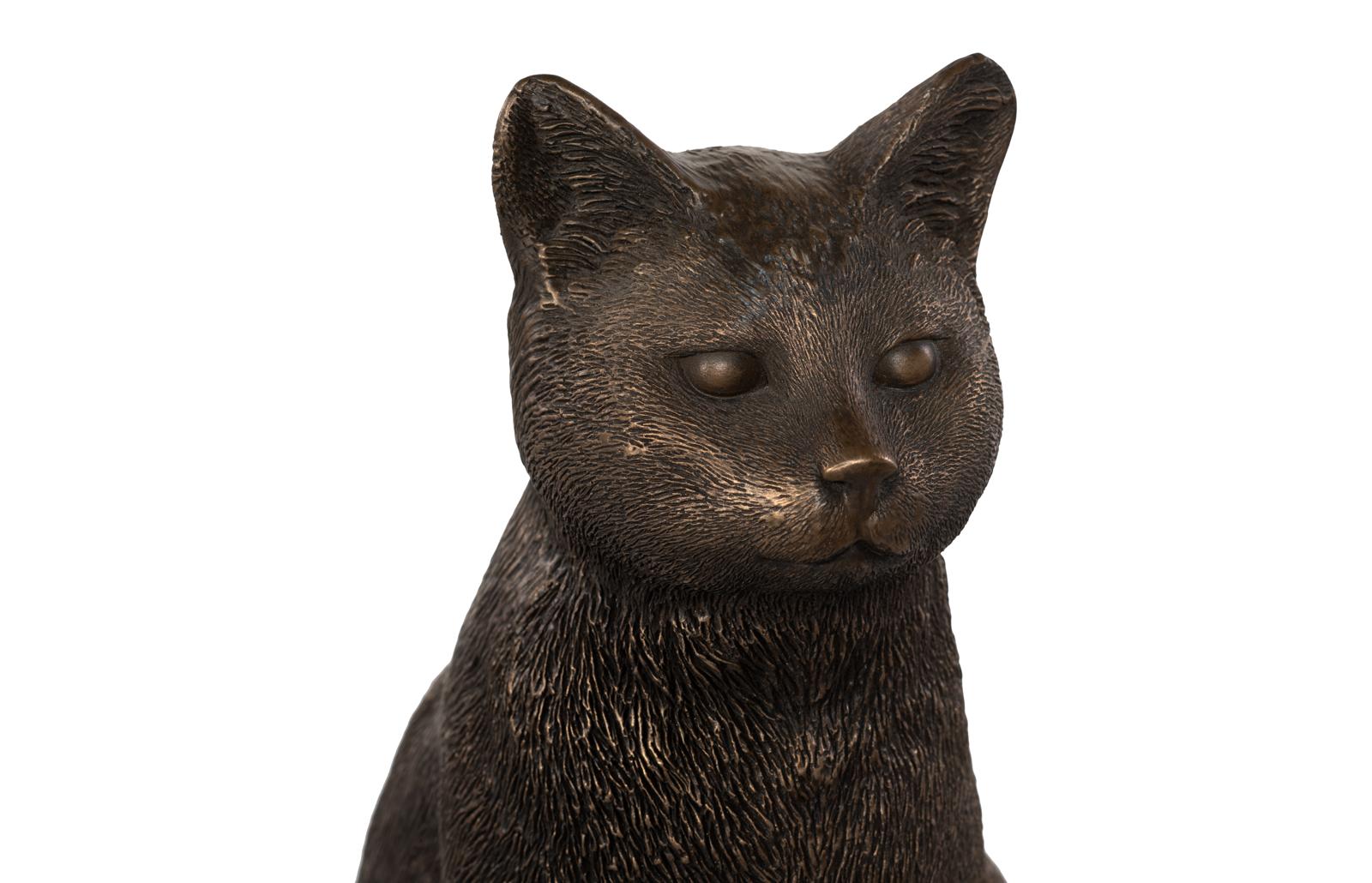 Phillips Collection Home Decor Phillips Collection Cat Sitting Sculpture, Bronze