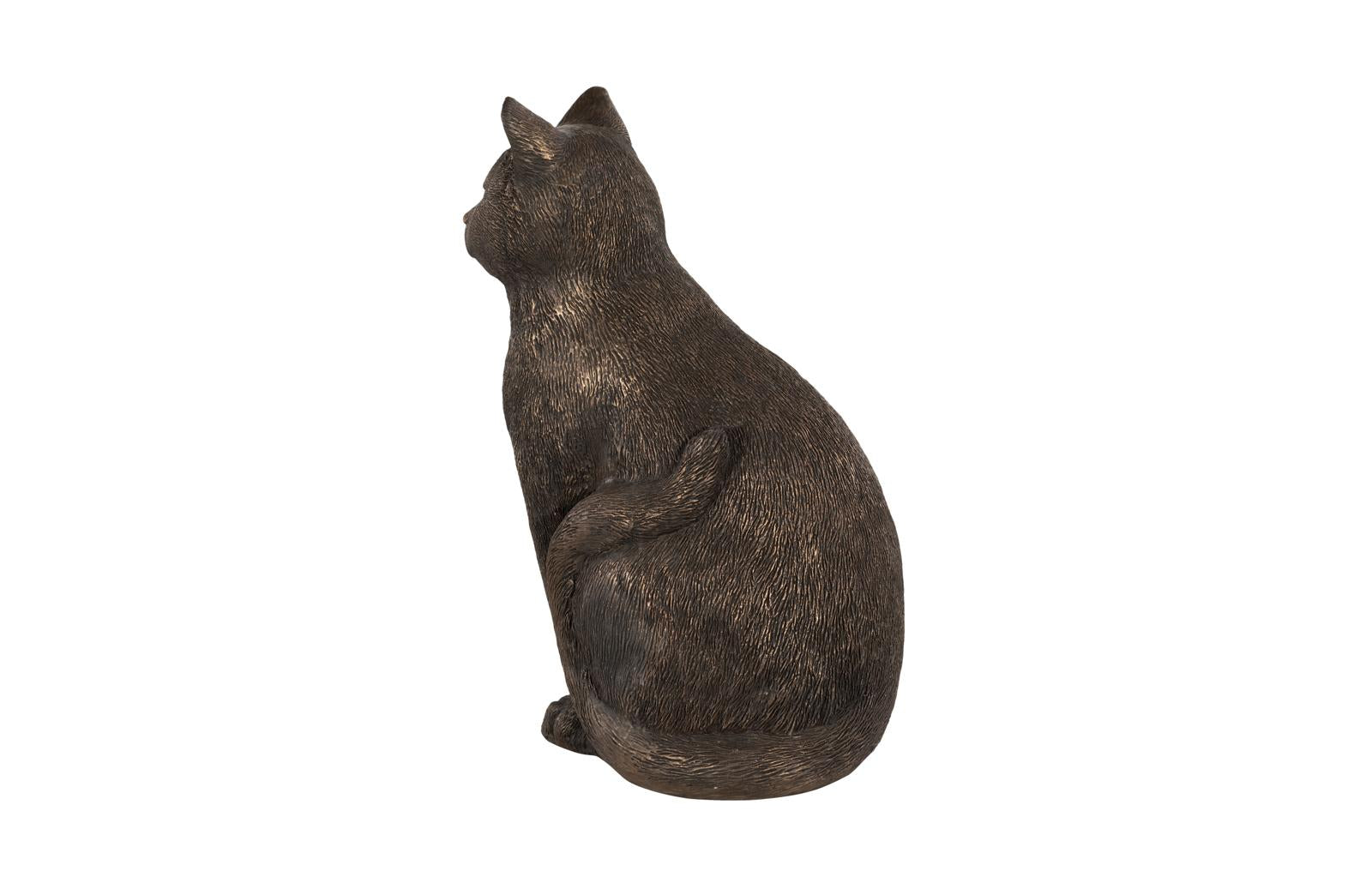 Phillips Collection Home Decor Phillips Collection Cat Sitting Sculpture, Bronze