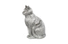 Phillips Collection Home Decor Phillips Collection Cat Sitting Sculpture, Silver Leaf