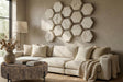 Phillips Collection Home Decor Phillips Collection Chaka Petrified Coffee Table, Mixed, With Black Legs
