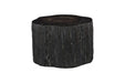 Phillips Collection Home Decor Phillips Collection Chaka Petrified Coffee Table, Rough, Black, Large
