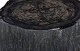 Phillips Collection Home Decor Phillips Collection Chaka Petrified Coffee Table, Rough, Black, Small