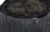 Phillips Collection Home Decor Phillips Collection Chaka Petrified Coffee Table, Rough, Black, Small