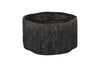 Phillips Collection Home Decor Phillips Collection Chaka Petrified Coffee Table, Rough, Black, Small