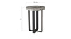 Phillips Collection Home Oversized LTL - Rate to be Quoted Phillips Collection Chuleta Bar Table on Black Metal Base, Chamcha Wood, Gray Stone