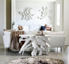 Phillips Collection Home Decor Phillips Collection Contour Cast Root Console, White Stone
