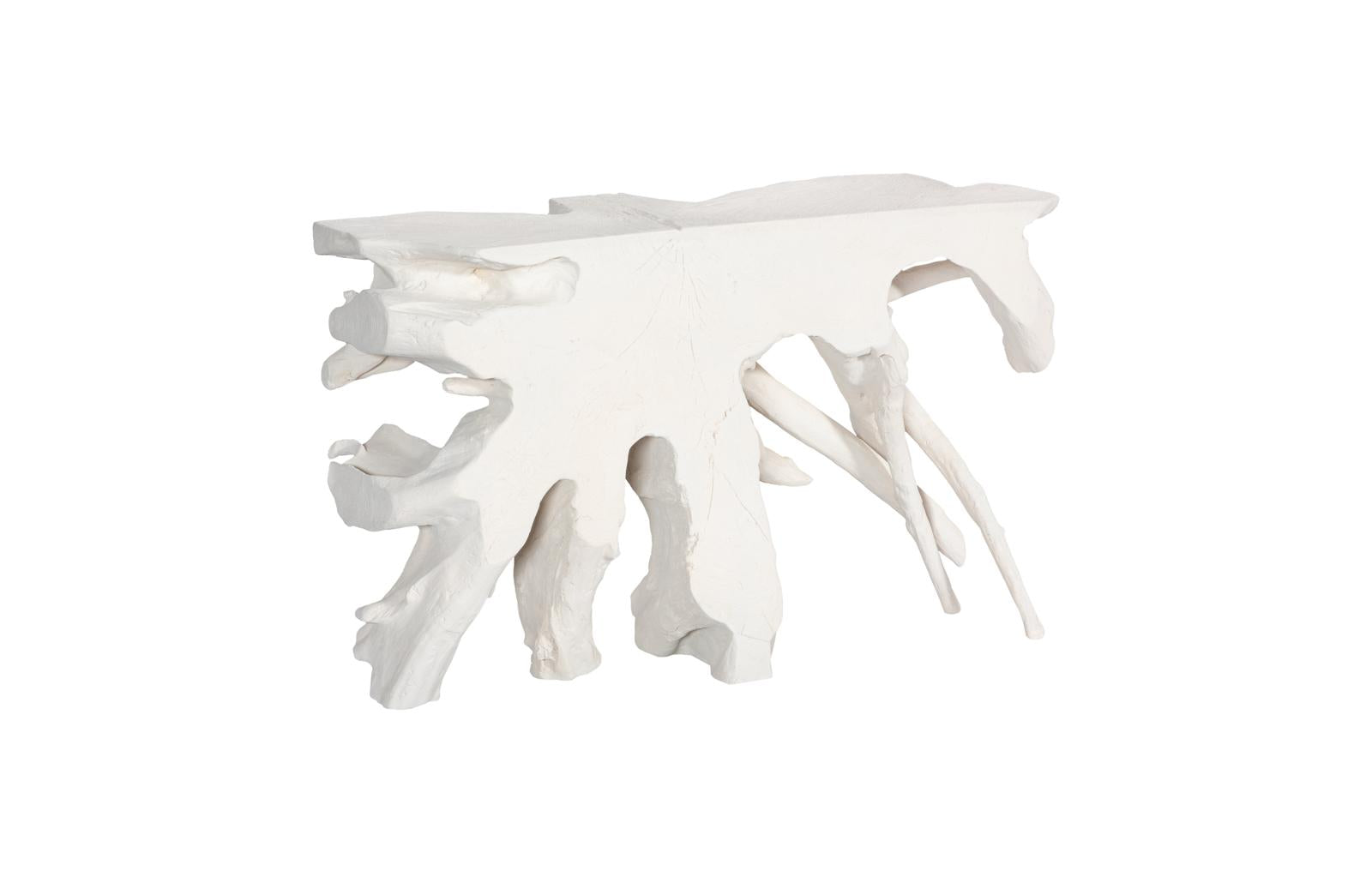 Phillips Collection Home Decor Phillips Collection Contour Cast Root Console, White Stone