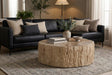 Phillips Collection Home Decor Phillips Collection Converge Petrified Coffee Table, Rough, Cream